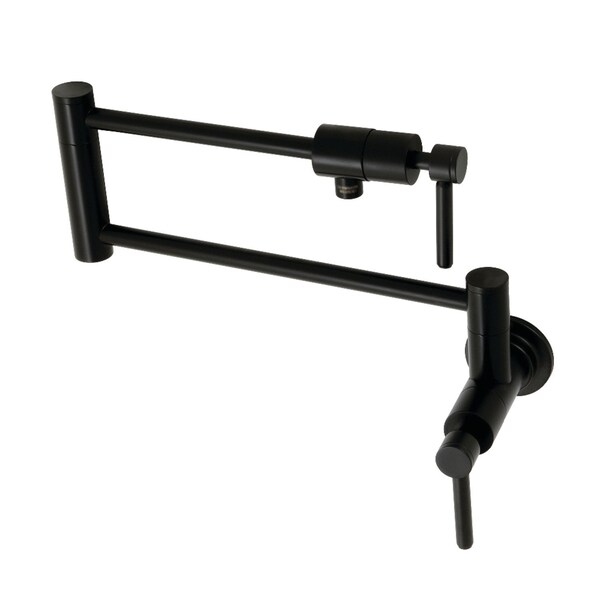 KS4100DL Concord Wall Mount Pot Filler, Matte Black